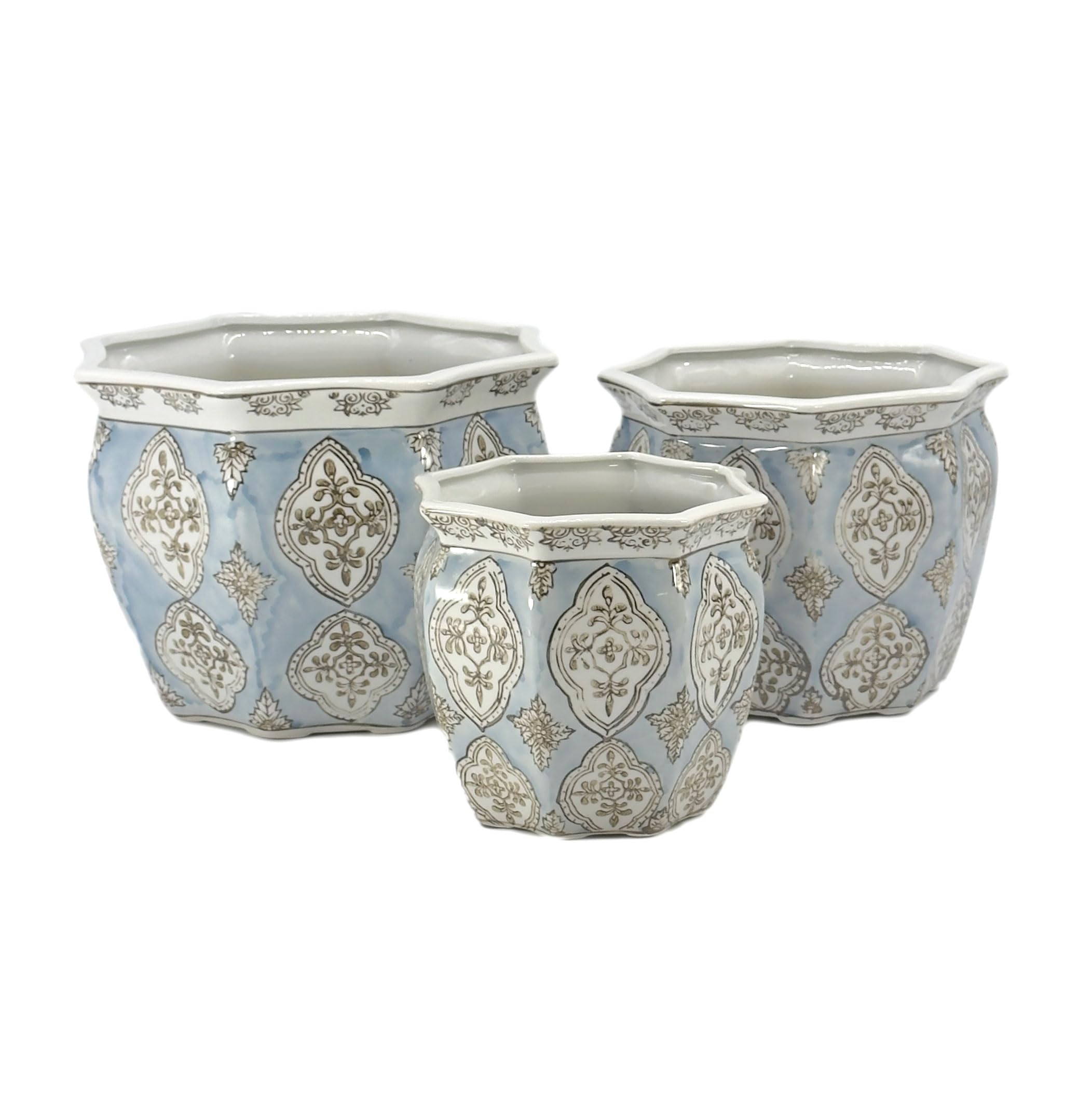 Galt International Fluted Planter Set