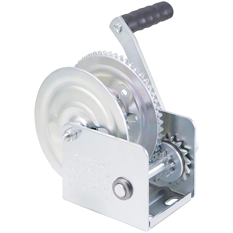 Guincho manual com freio Goldenrod Dutton-Lainson DLB1200A, capacidade de aproximadamente 545 kg, acabamento zincado TUFFPLATE