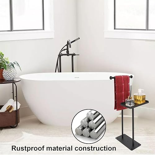 Miniatura 10 de TocTen Soporte para toallas de mano toallero de mano en forma de T con base de mármol natural para encimera de tocador de baño soporte de barra de