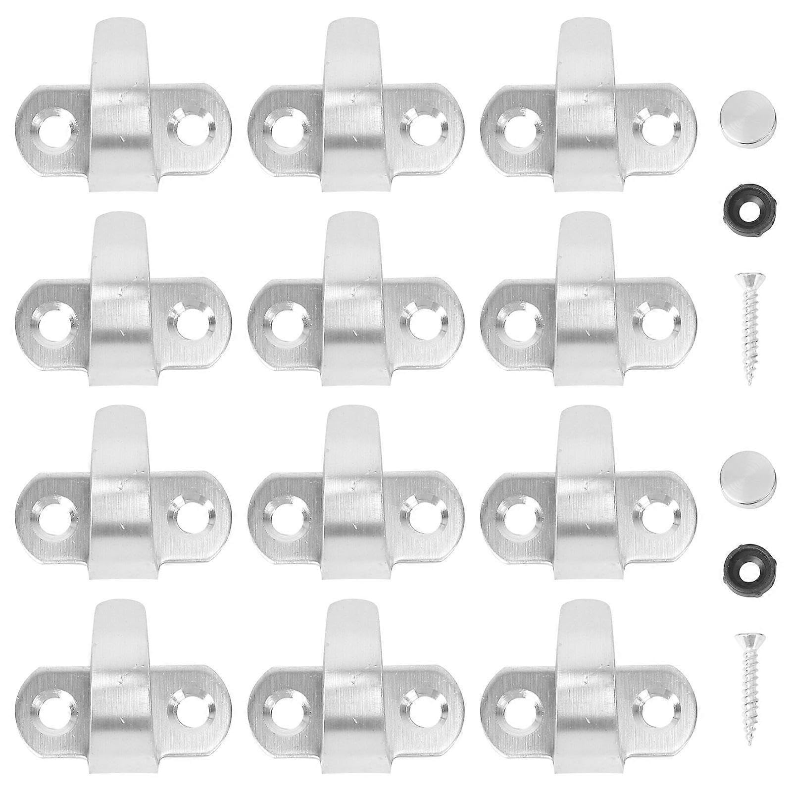 JOYHAPPST 12pcs Overhead Hooks Cabinet Floor Porch Wardrobe Lantern Mosquito Net Ceiling Small Elephant Trunk Shaped with Screws