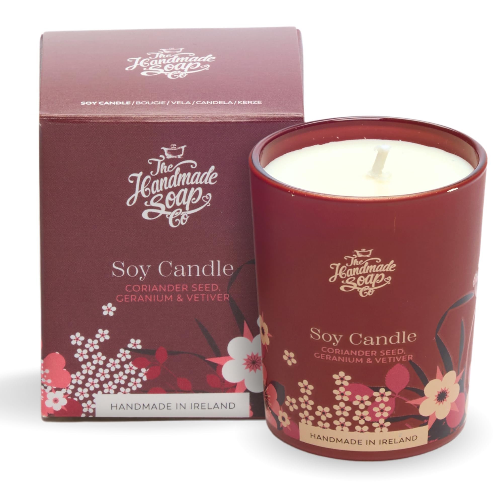 The Handmade Soap CoMini Candle - Coriander Seed, Geranium & Vetiver 70g