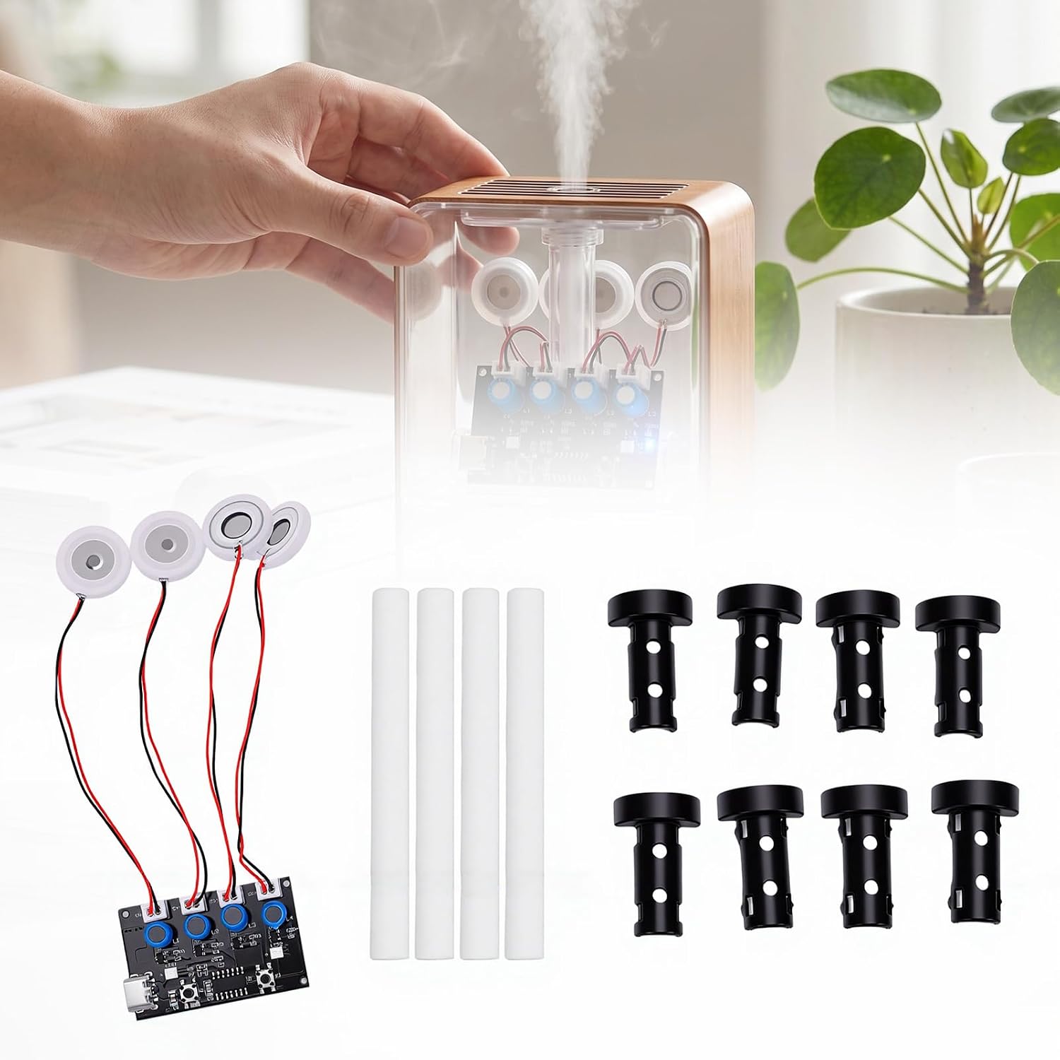 VINGVO 4 Head Humidifier Module for Greenhouse DIY