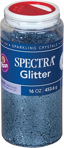 Miniatura 9 de Arts & Crafts Purpurina, azul, 4 onzas, 1 tarro (paquete de 3)