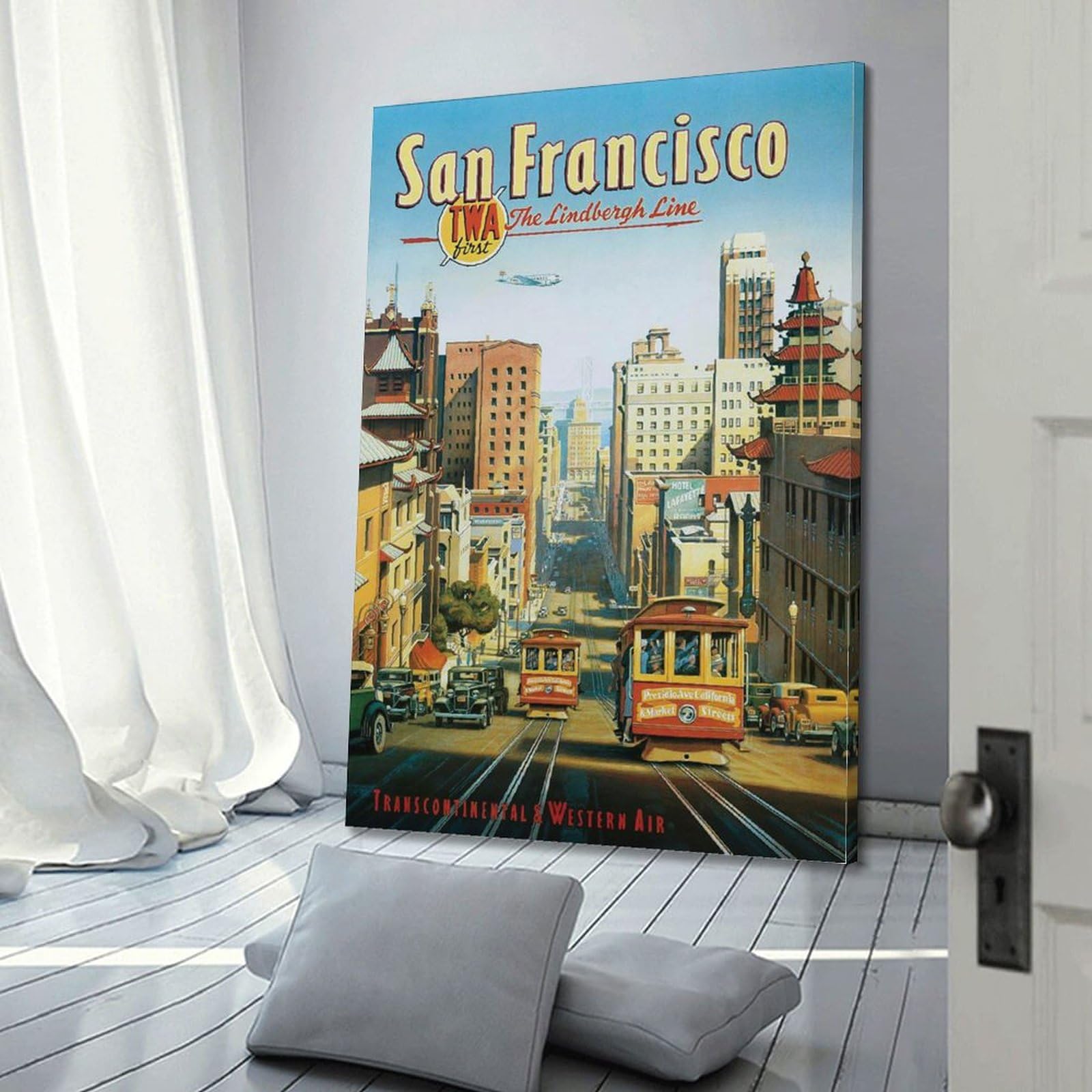 The Line Poster Vintage Lindbergh Line NOHF - Décoration Murale 40x60 Cm (San Francisco) The Line Lyon The Line Poster Vintage Lindbergh Line NOHF - Décoration Murale 40x60 Cm (San Francisco) The Line Lyon
