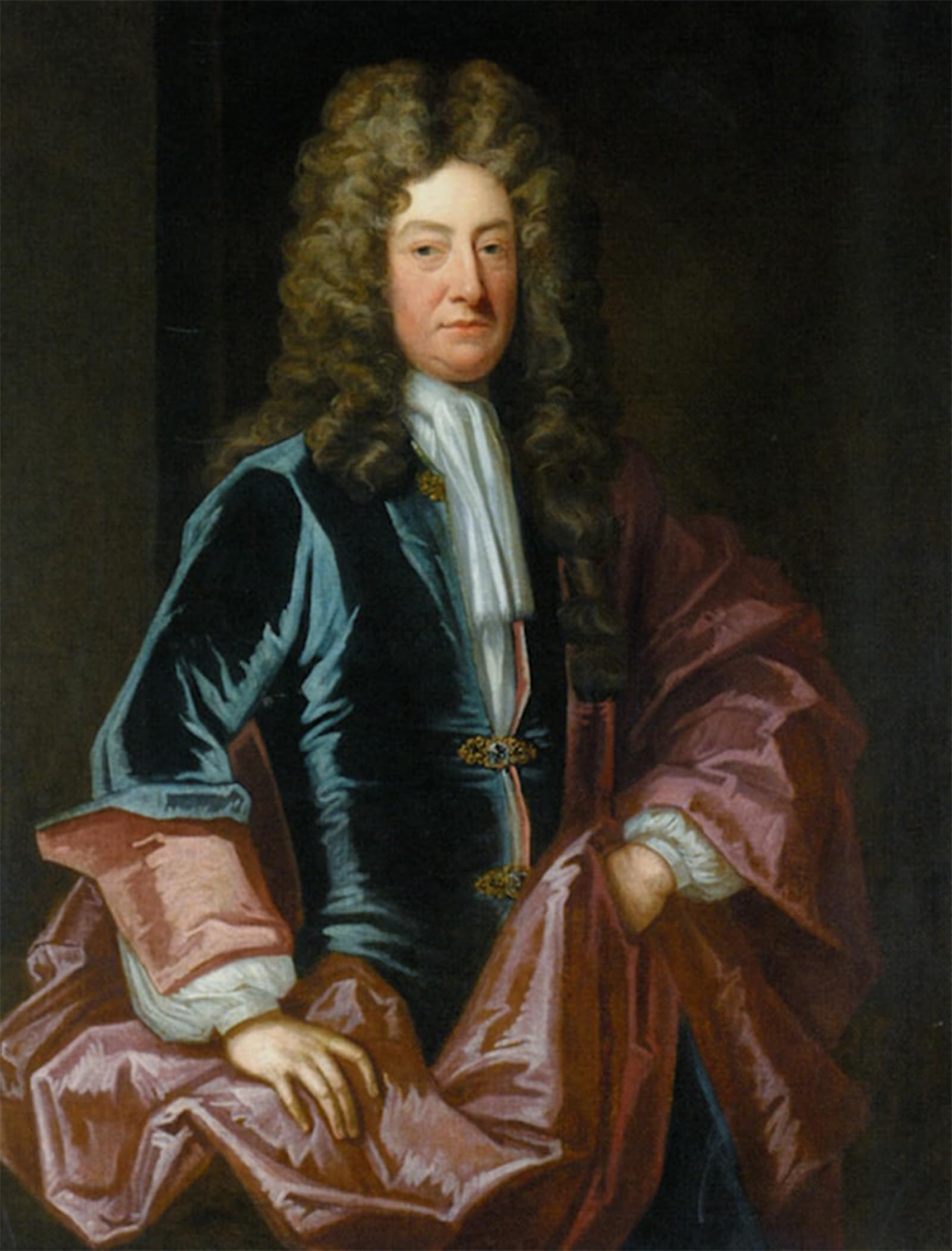 POSTERIIk Vintage Art Print Images Pictures Print Portrait of a Gentleman by Godfrey Kneller Modern Colour Posters for Office Home Decor 60x90cm