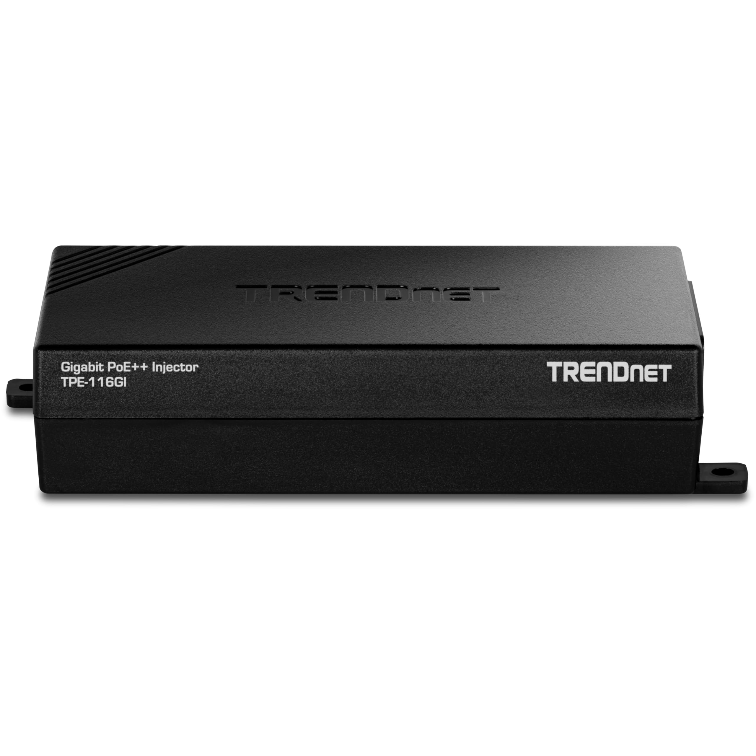 TRENDnet Iniettore Gigabit PoE++, TPE-116GI, fornisce PoE (15,4 W), PoE+ (30 W) o PoE++ (60 W), dispositivo PoE di rete A fino a 100 m (328 piedi), conforme NDAA e TAA, Plug & Play, nero