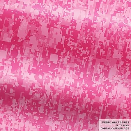 Amazon Co Jp メトロラップシリーズeliteピンクデジタルカモフラージュ迷彩ビニールカーラップフィルム 1ft X 1ft 1 Sq Ft ピンク Digielpink 車 バイク