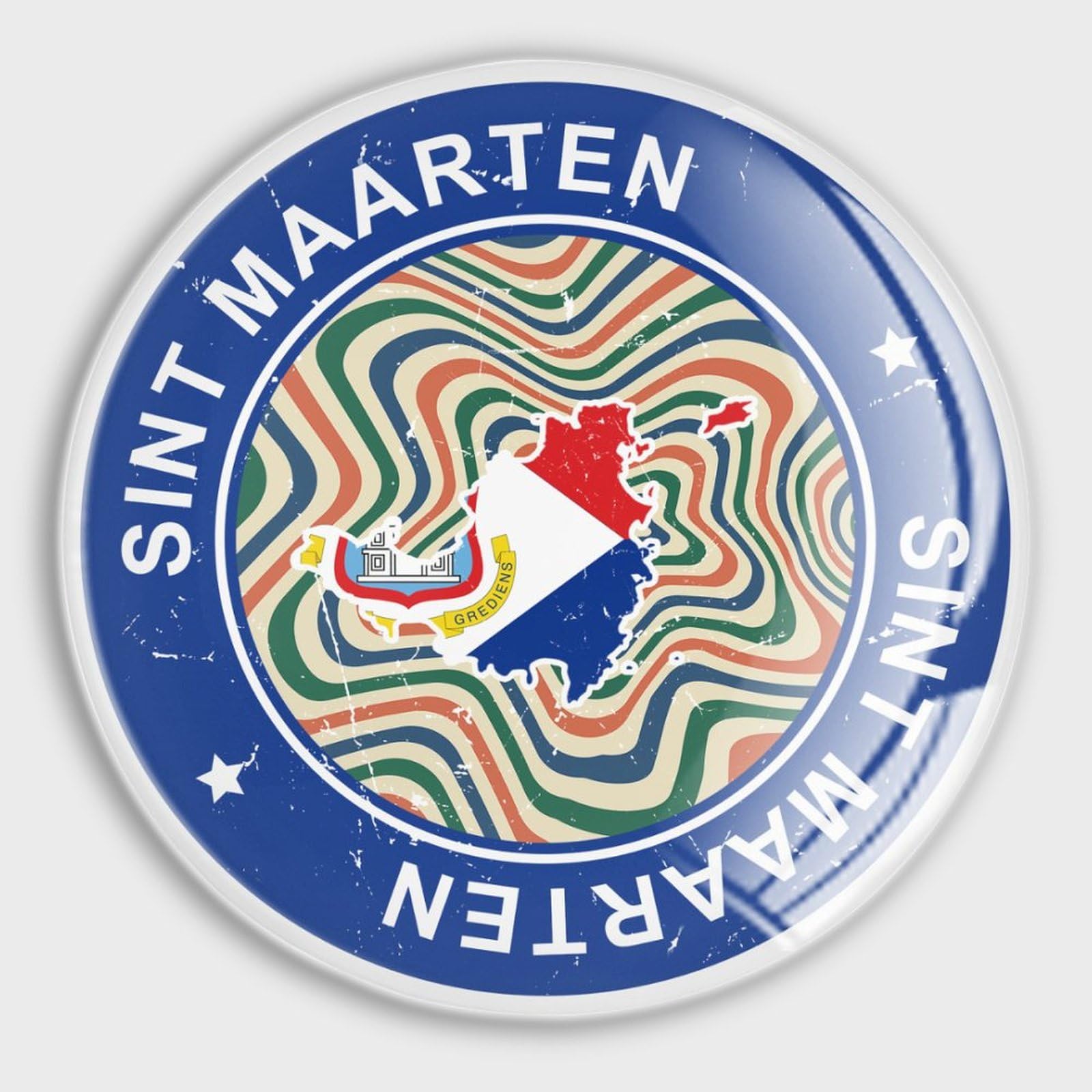 Imanes de cristal de Sint Maarten para dar vida a su nevera familiar