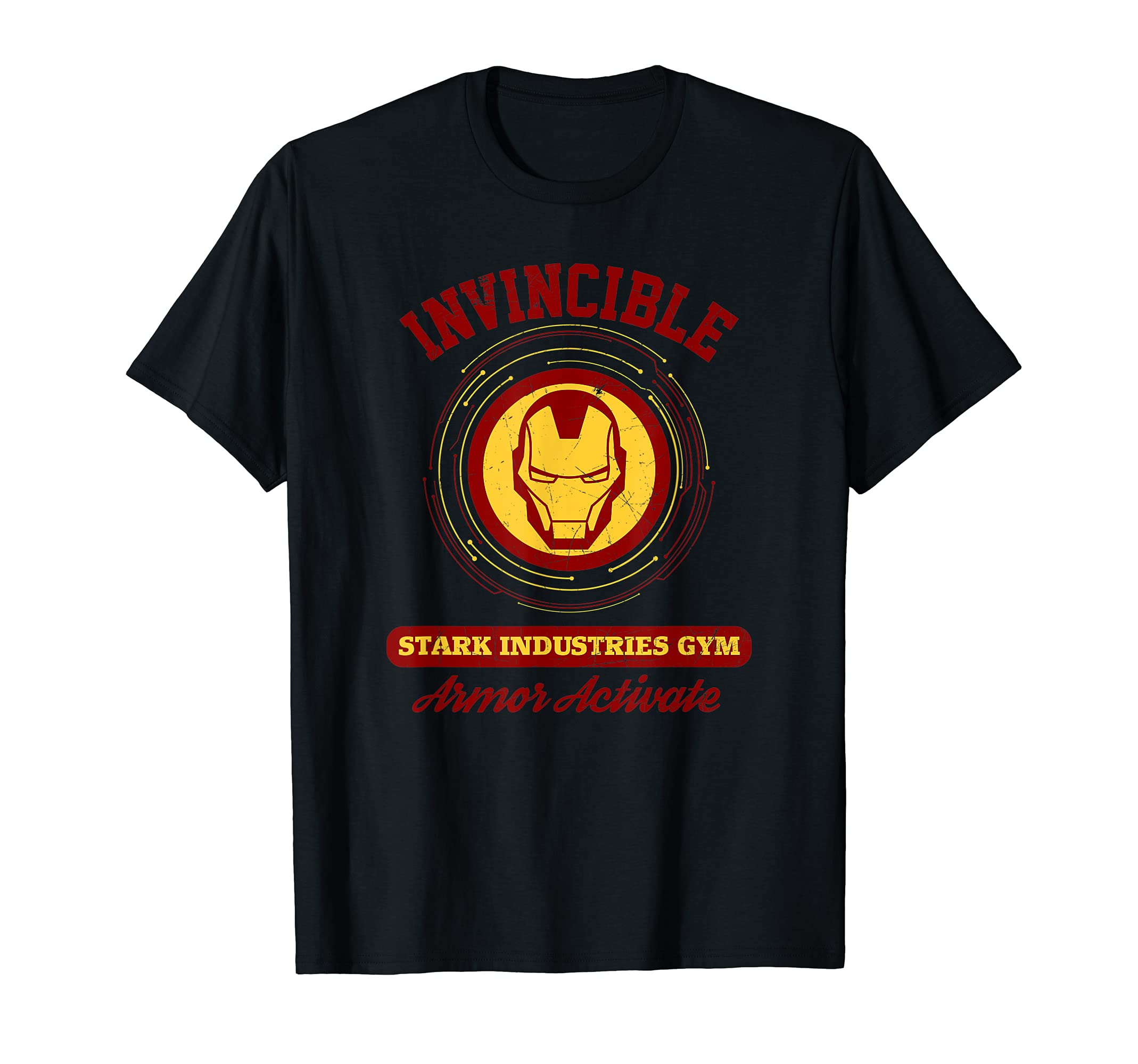 Iron Man Invincible Stark Industries Gym T-Shirt