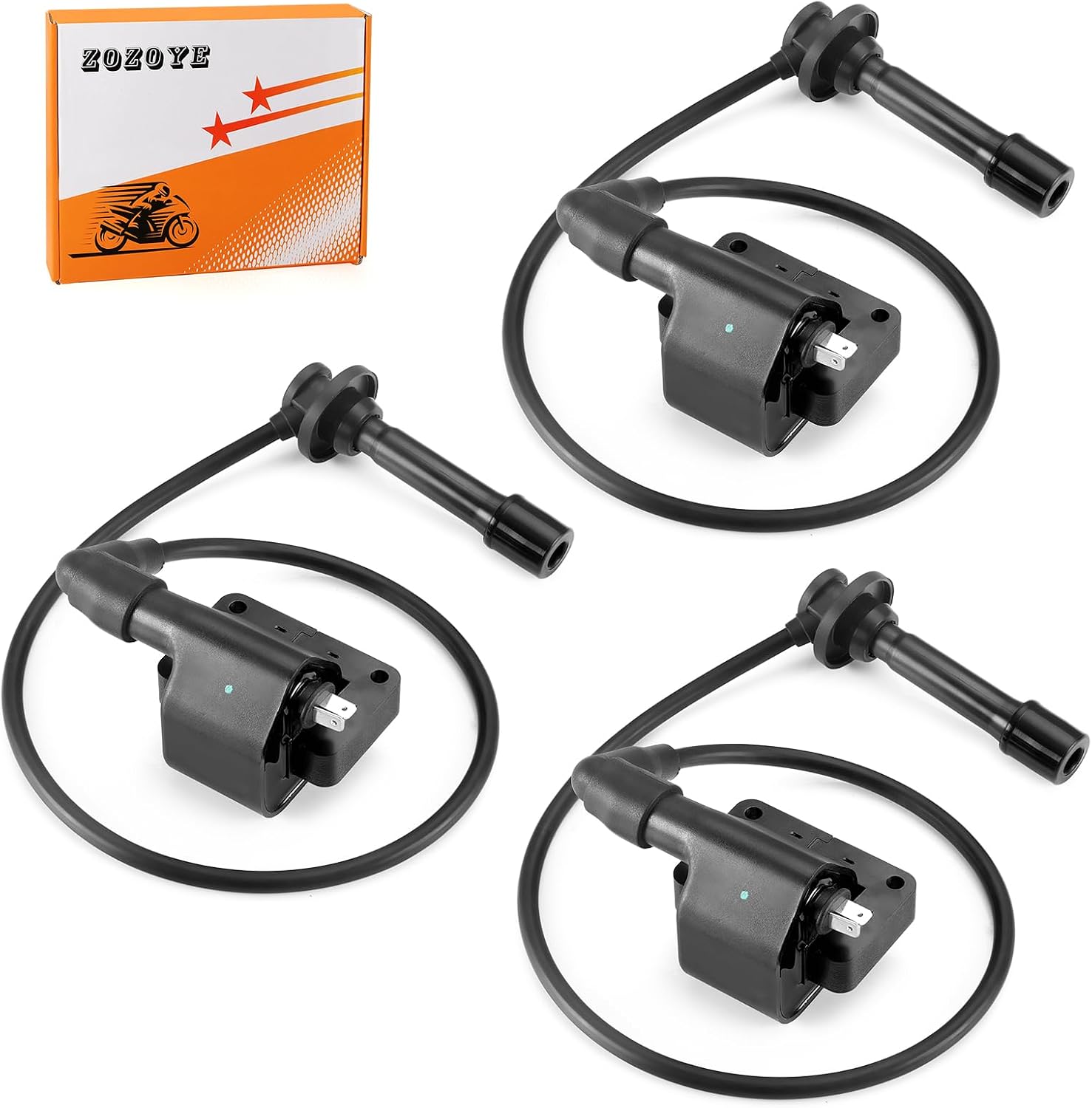 21150-0013 Ignition Coil & Spark Plug Cap wire Kit for Kawasaki KAF820 KAT820 Mule PRO-FX PRO-FXR PRO-FXT 2015-2023