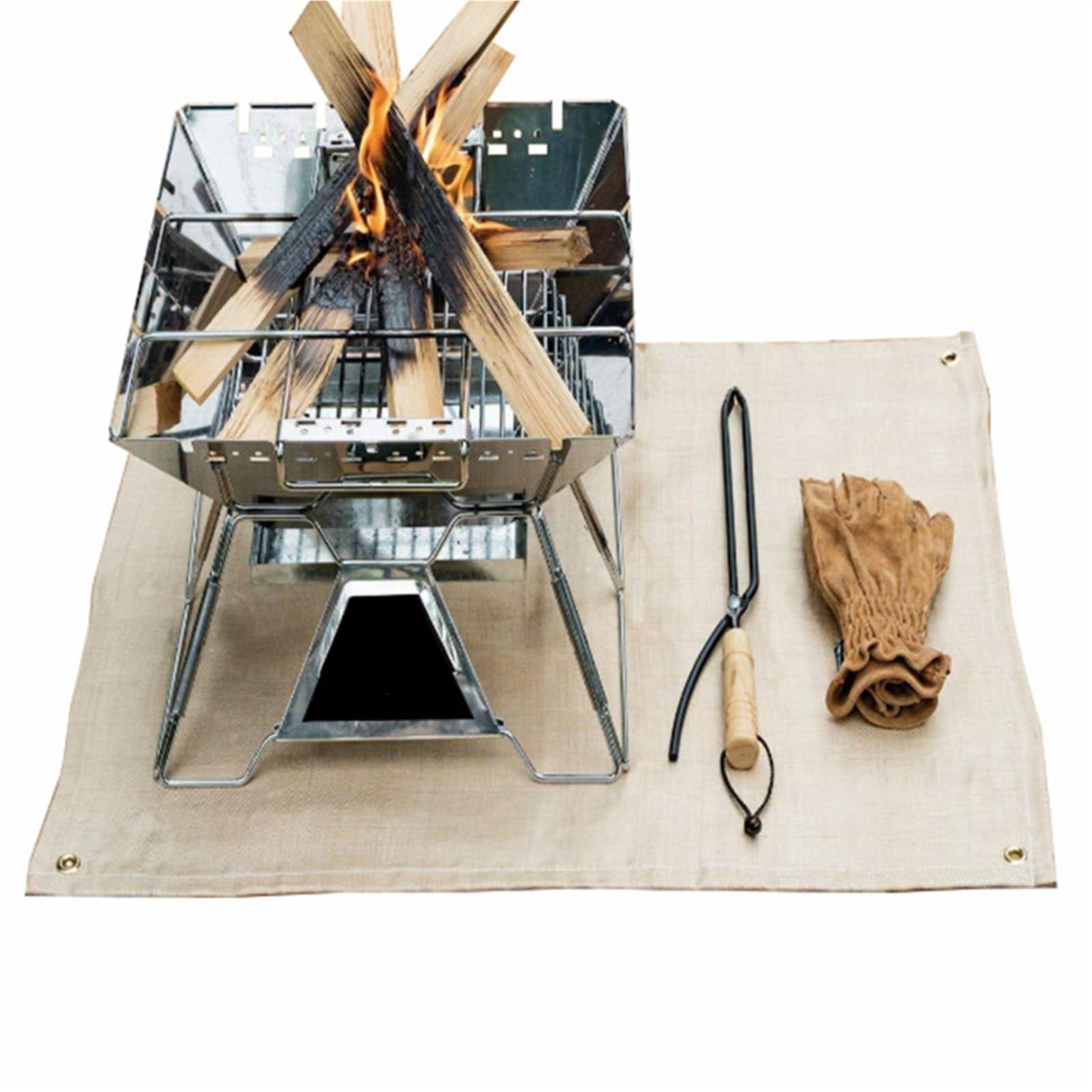 Manta ignífuga for soldar, resistente al calor, cómoda for barbacoa o equipo de protección soldadura para Soldadura y Corte(80X120cm)