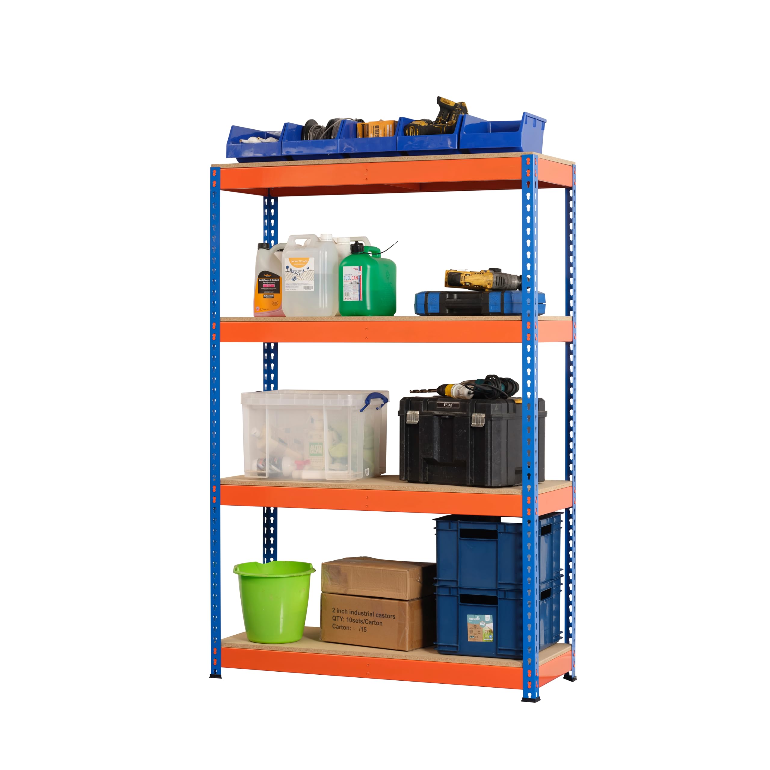 Racking Solutions Extra Heavy Duty Industrial Garage Racking/Shelving Unit 400KG Per Shelf 1500mm High (150 H x 120 W x 60cm D)