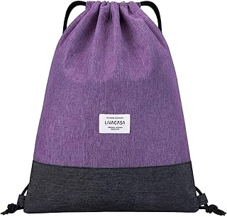Sacca Sportiva Palestra Coulisse Tasca Interna Cerniera Zaino Sportivo da Viaggio Idrorepellenza Zainetto Leggero per Uomo Donna Borsa Coulisse