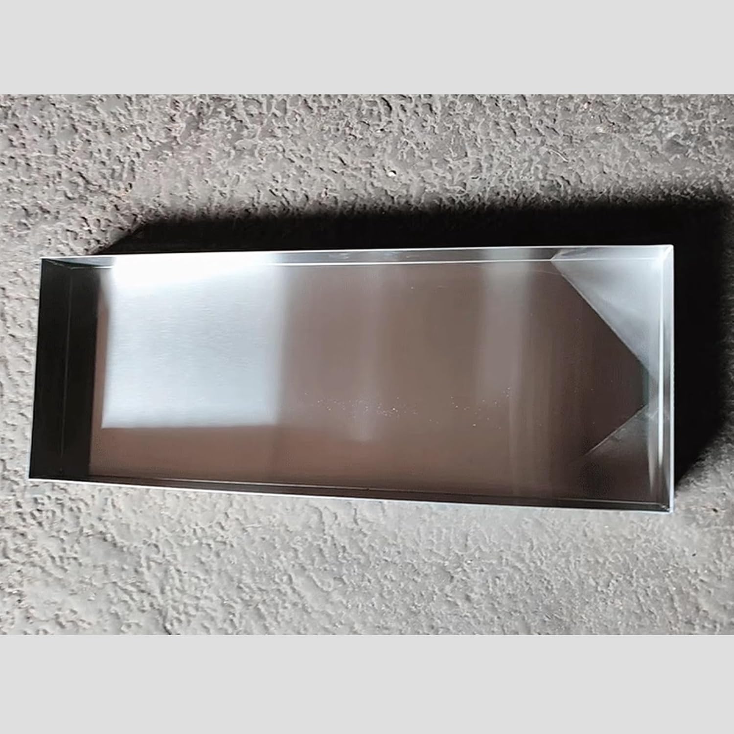 304 Stainless Steel Drip Pan Tray - Multi-Purpose Portable Air Conditioner Leak Storage, Durable Fully Welded Construction, Raised Edge, 100x50cm