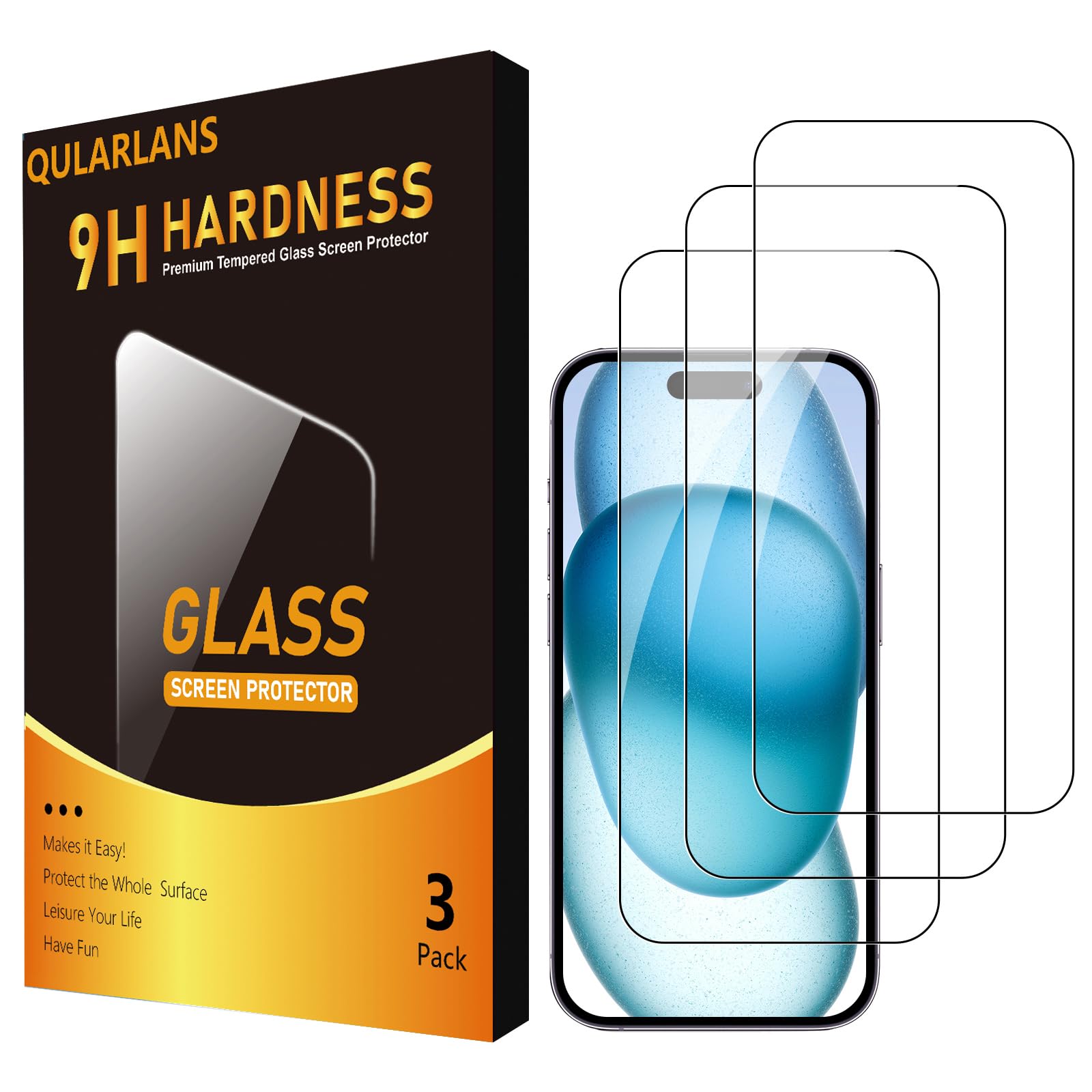 Photo 1 of **NON REFUNDABLE PACK OF 6**
Qularlans 3 Pack Screen Protector Compatible with iPhone 15 Pro