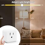 Minoston Z-Wave Débarrassez-vous de Dimmer, 800 Series Smart Plug fonctionne avec Z-Wave Hubs, Alexa & Assistant Google, 200W (MP21ZD)