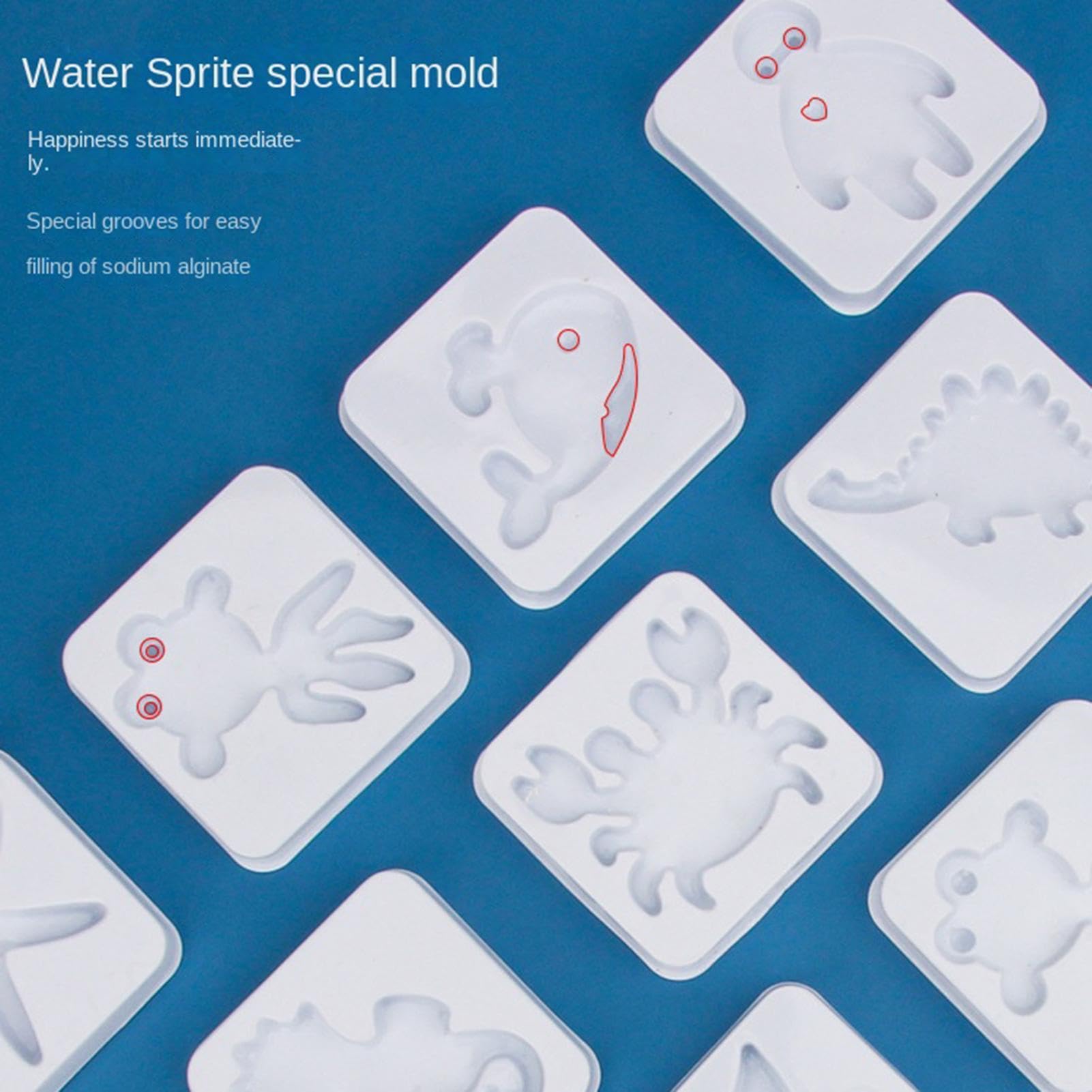 Water Fairy Kreativ-Set mit 12 Cartoon-Formen | Wassergel-Spielzeug Für Mädchen und ab 3 Jahren, als Geschenk für Geburtstag, Zuhause, Schule, Kita, zur Förderung von