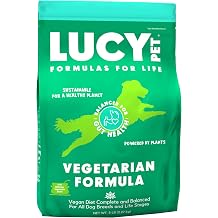 Lucy Pet Vegetarian Formula Dog Food 5lb, Vegan, Powered by Plants
