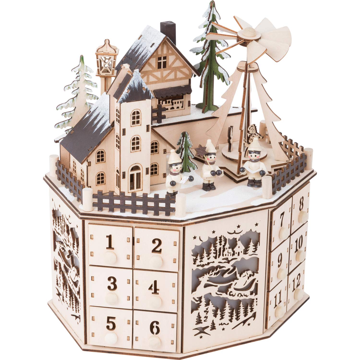 Small Foot Calendario dell'Avvento con Piramide, Taglia Unica