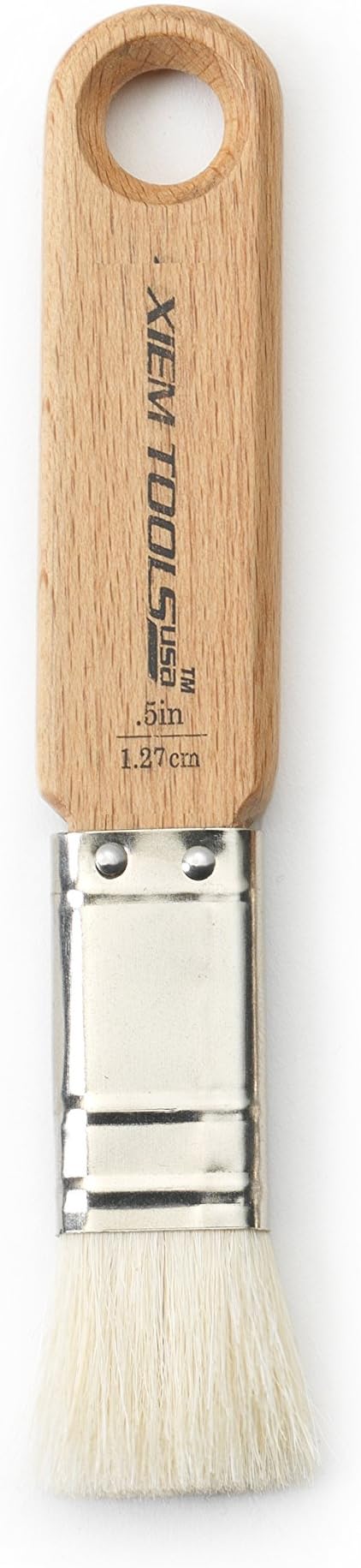 Handcrafted Short Cut Glaze Brush for Pottery and Ceramics (.5 inch)