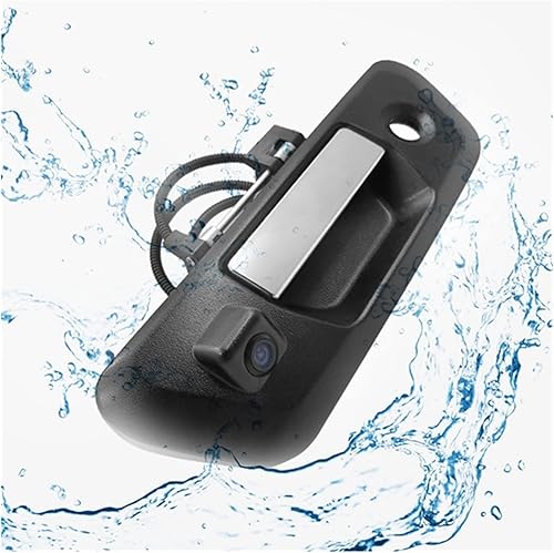 Miniatura 4 de GediZ Cámara de respaldo para automóvil con manija para portón trasero, cámara de matrícula de respaldo de vehículo, visión nocturna, compatible con