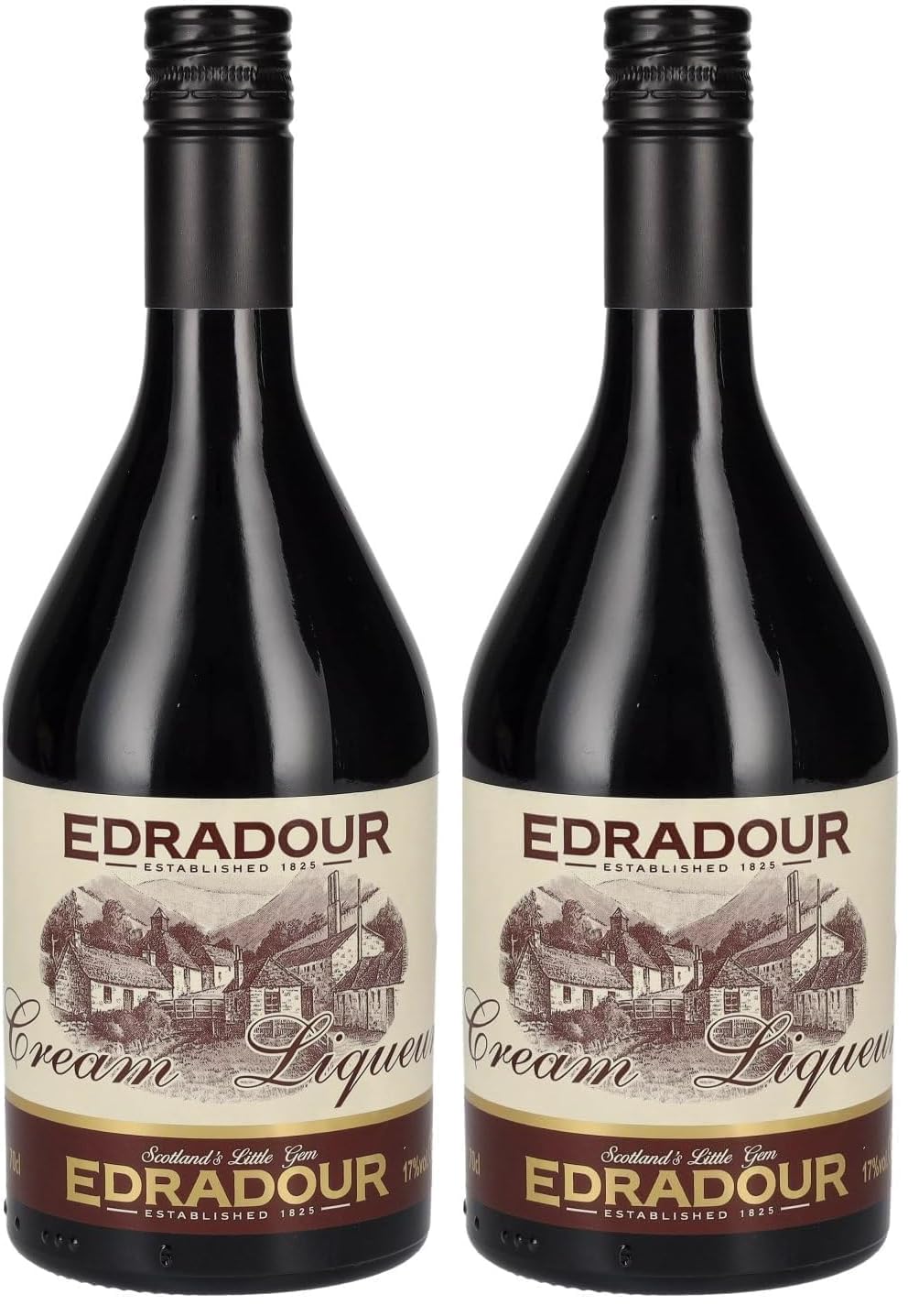 Edradour I Cream Liqueur I Schottischer Single Malt Whisky kombiniert mit feinster schottischer Sahne I 17% Vol. I 700 ml (Packung mit 2)