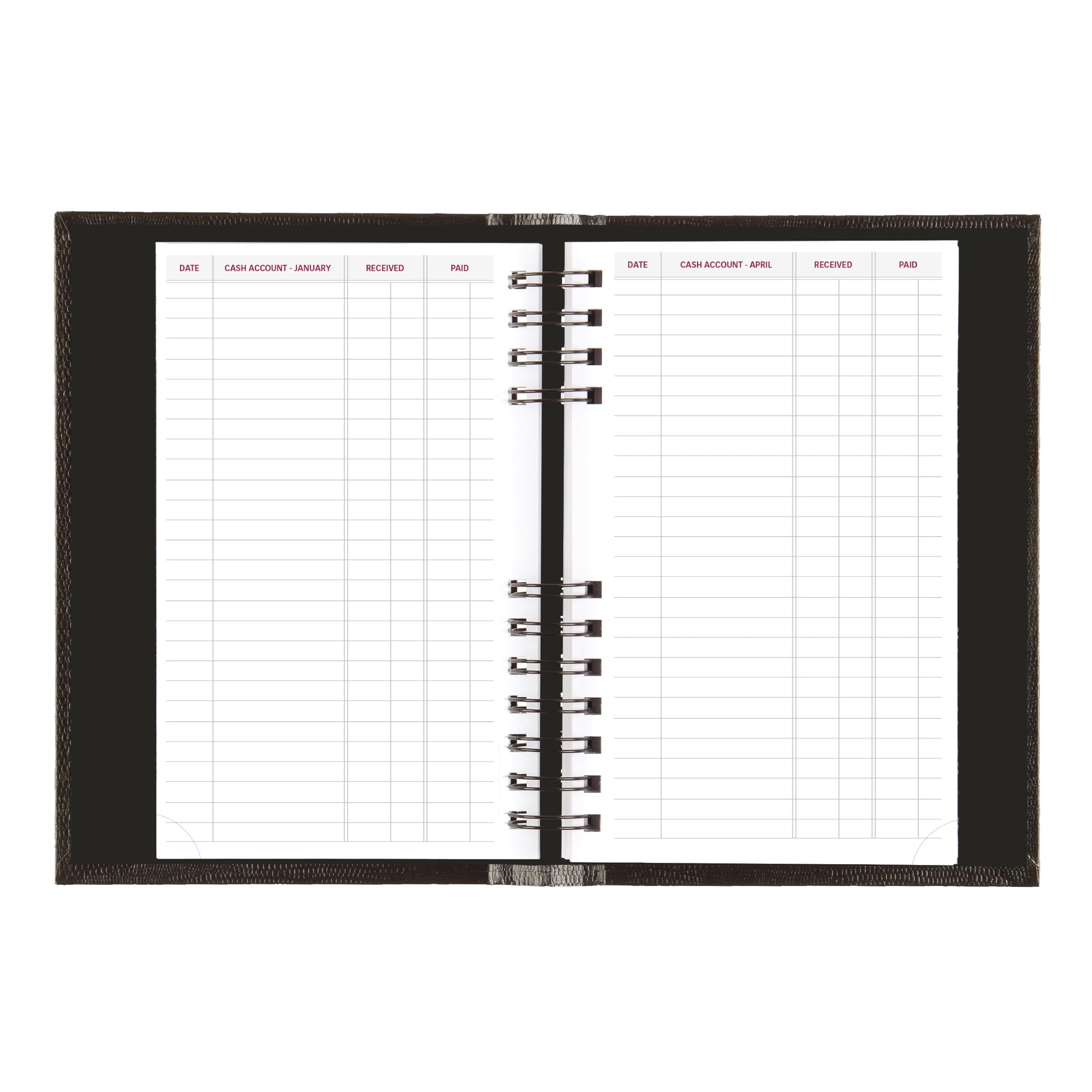 Brownline® CoilPro™ Agenda giornaliera/mensile 2027, 12 mesi, da gennaio a dicembre, rilegatura a doppio filo, 20,3 x 12,7 cm, nero (CB634C.BLK)