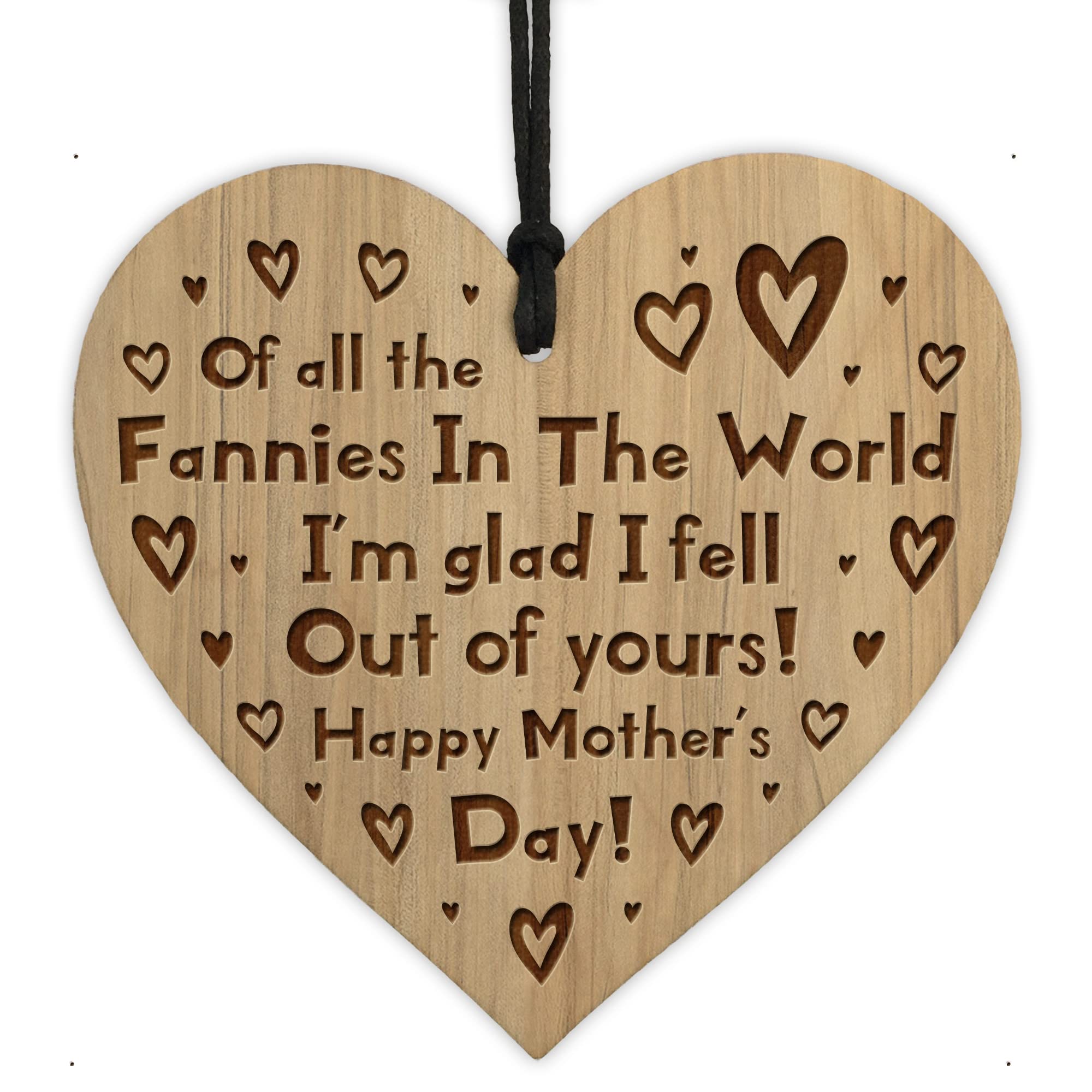 Red Ocean Funny Joke Mum Gifts Engraved Heart Daughter Son Gifts