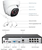 Vista 9 de REOLINK 4K Security Camera System, 4pcs H.265 PoE Wired Turret Cameras with Person Vehicle Detection, 4K/8MP 8CH NVR with 2TB HDD for 24-7
