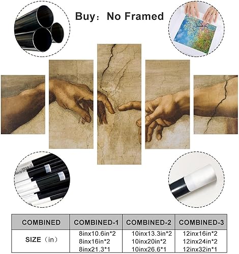 Miniatura 2 de Póster De Pintura Famosa De Táctil De Dios Para Decoración Del Hogar, Cuadro Sobre Lienzo Para Cuadro Sobre Lienzo Pared Cuadro Para Cuadro Para