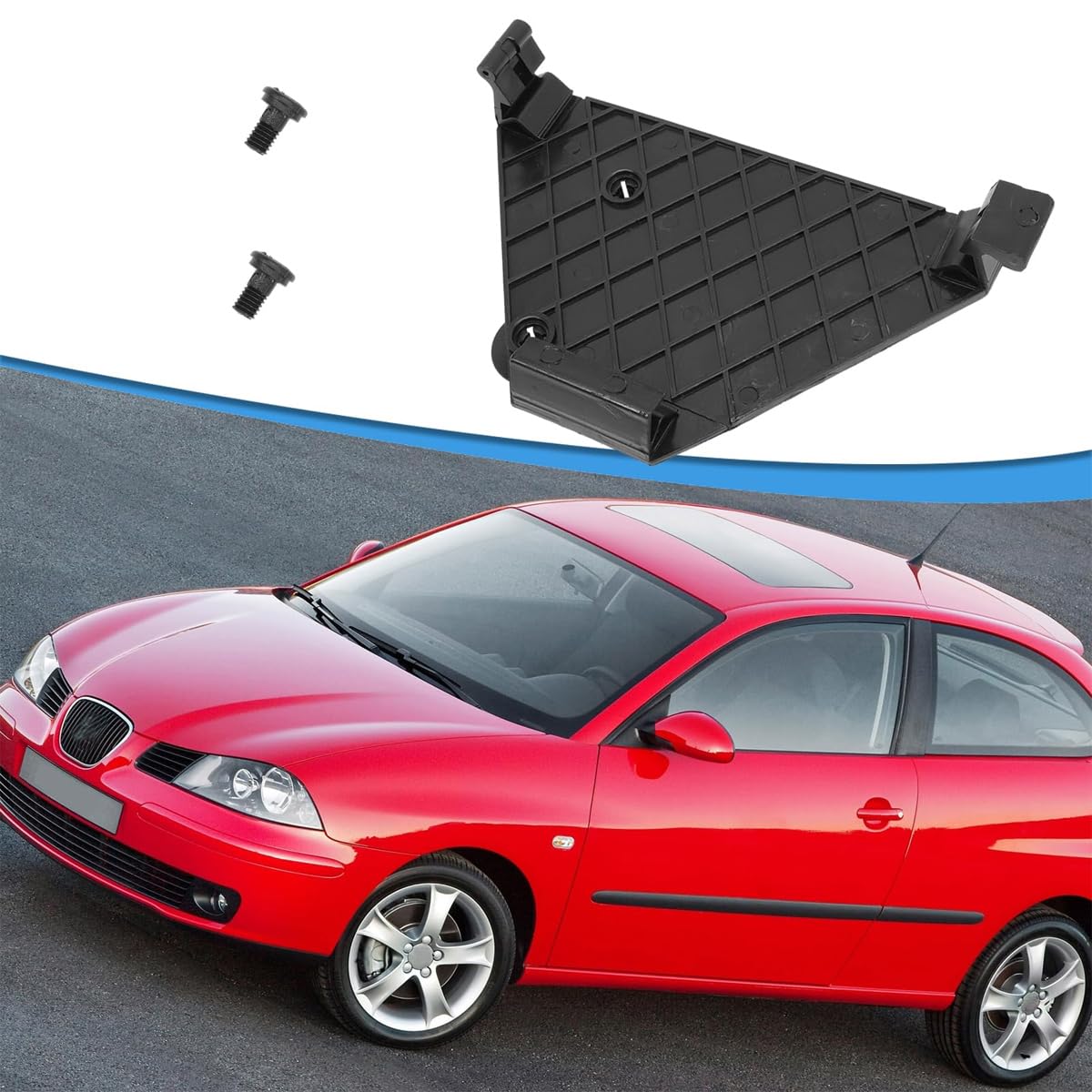 Alide Supporto per unità di controllo del computer del motore compatibile con la base della scheda di controllo del supporto ECU del motore Volkswagen POLO, viti incluse.