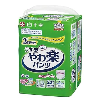 Amazon | サルバ うす型 やわ楽パンツ L~LLサイズ 22枚入 【ADL