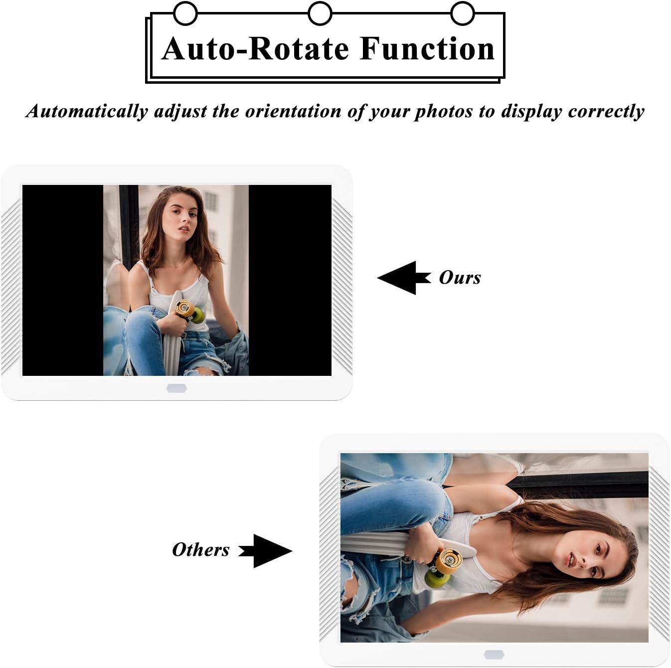 Flash Deals - 80% OFF Digital Picture Frame 1920x1080 IPS Screen Include 32GB SD Card 16:9 1080P Video Frame, Photo Auto Rotate, Image Preview, Auto Turn On/Off, Auto Play, Background Music, Calendar, Clock(8 Inch Black) Super Brands Digital Picture Frame 1920x1080 IPS Screen Include 32GB SD Card 16:9 1080P Video Frame, Photo Auto Rotate, Image Preview, Auto Turn On/Off, Auto Play, Background Music, Calendar, Clock(8 Inch Black)