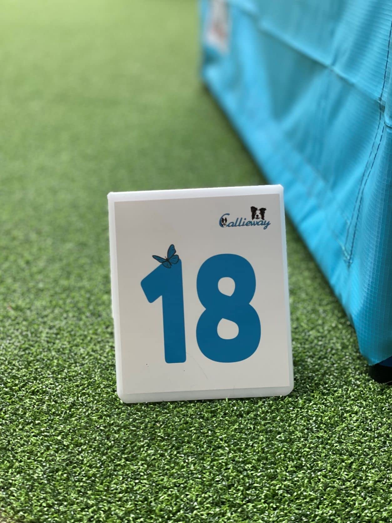 Callieway Un lotto di numeri/in materia PS/numeri di percorso di agilità/numeri per Rally obedienza/per Tornei e allenamento (Blu Cool)