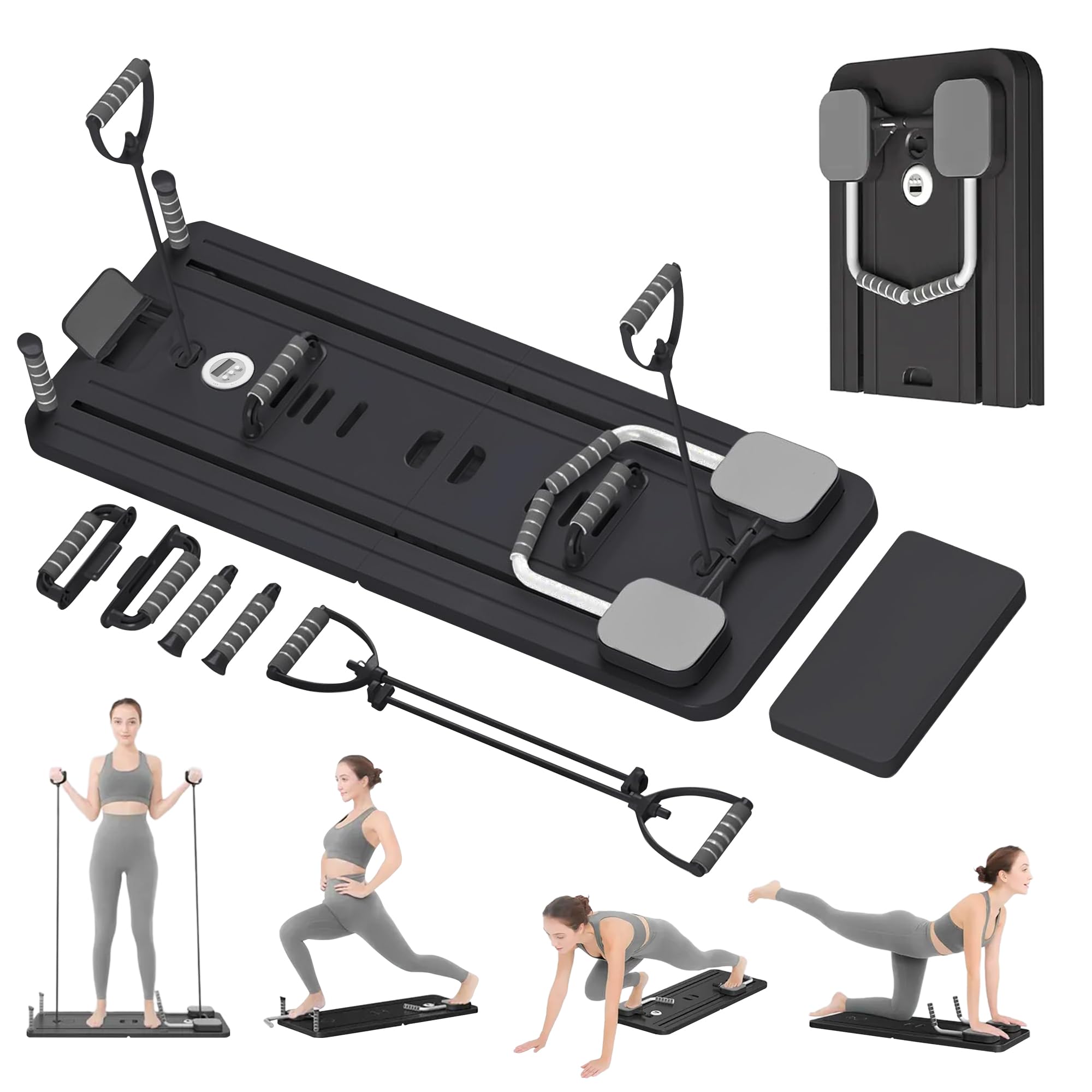 Extralink Pilates Reformer 6 en 1 Multifonctionnel Pliable Compact