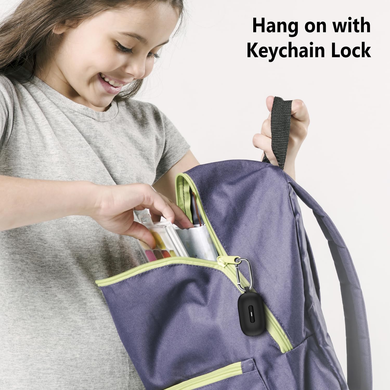 Geiomoo Silicone Protective Case for Anker Soundcore C30i, Soft Cover with Carabiner (Black) - Image 6