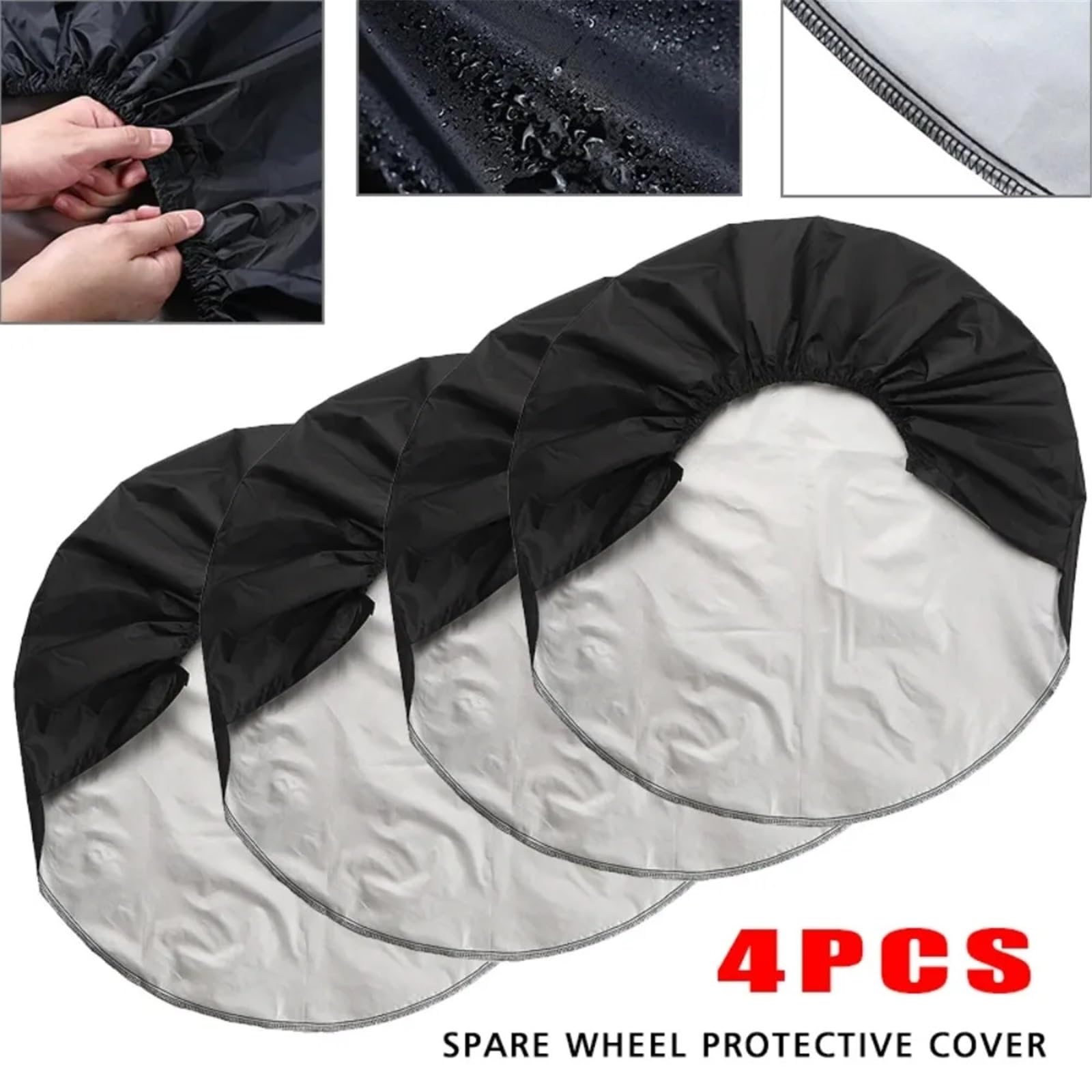 Borsa Pneumatici 4 pezzi 27-32 pollici pneumatici auto borsa di stoccaggio ruota coperture pneumatici caso veicolo ruota protezione for camper camion auto camper rimorchio copertura ruota(S-1PC)