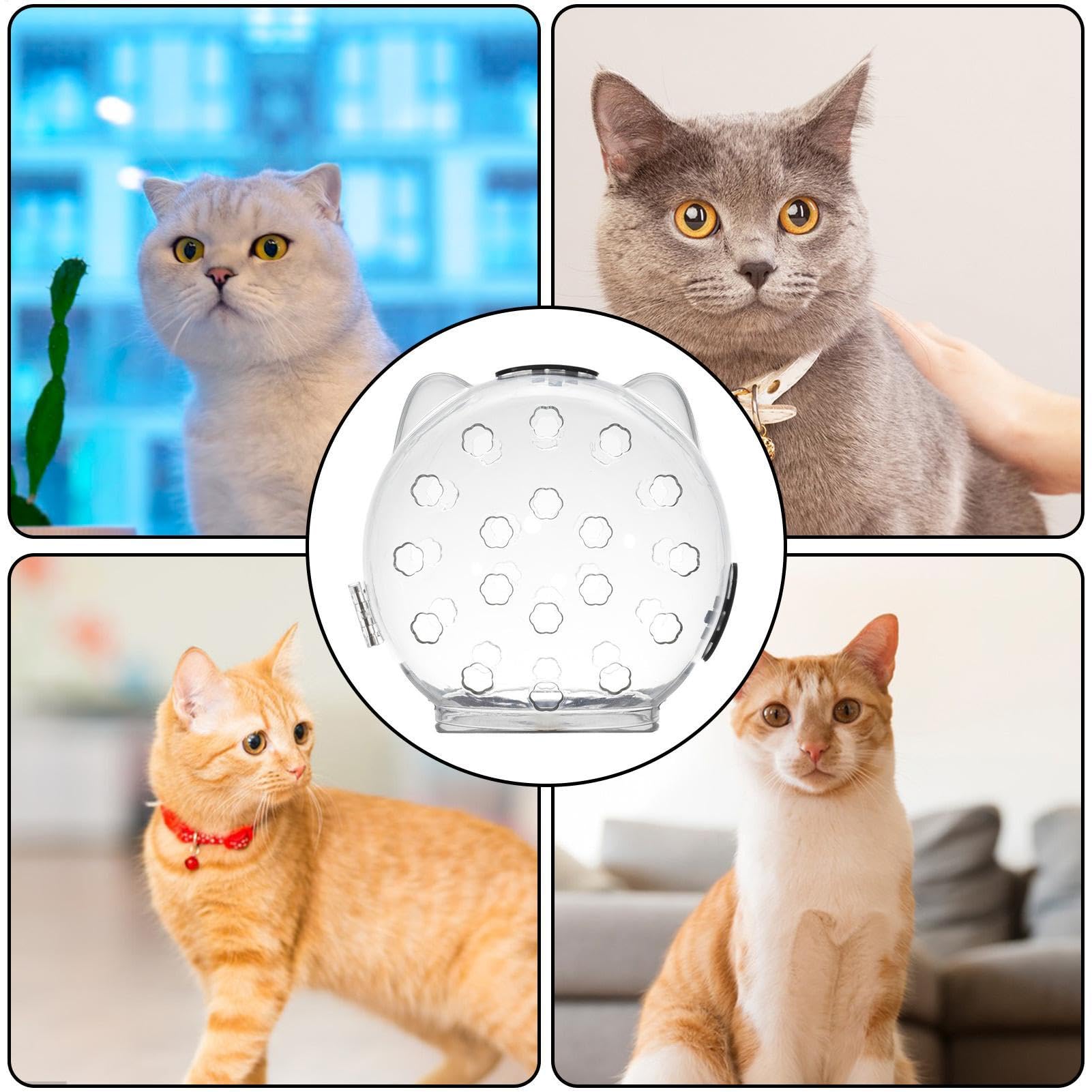 Cat Bubble Schnauze - Cat Ear Bubble Schnauze, Cat Grooming Head Cover | Anti Bite Cat Schnauze, Katzenzubehör, Katzenbäder Rasierschnauze, Atmungsaktiver Komfort, Katzenpflege-Werkzeug