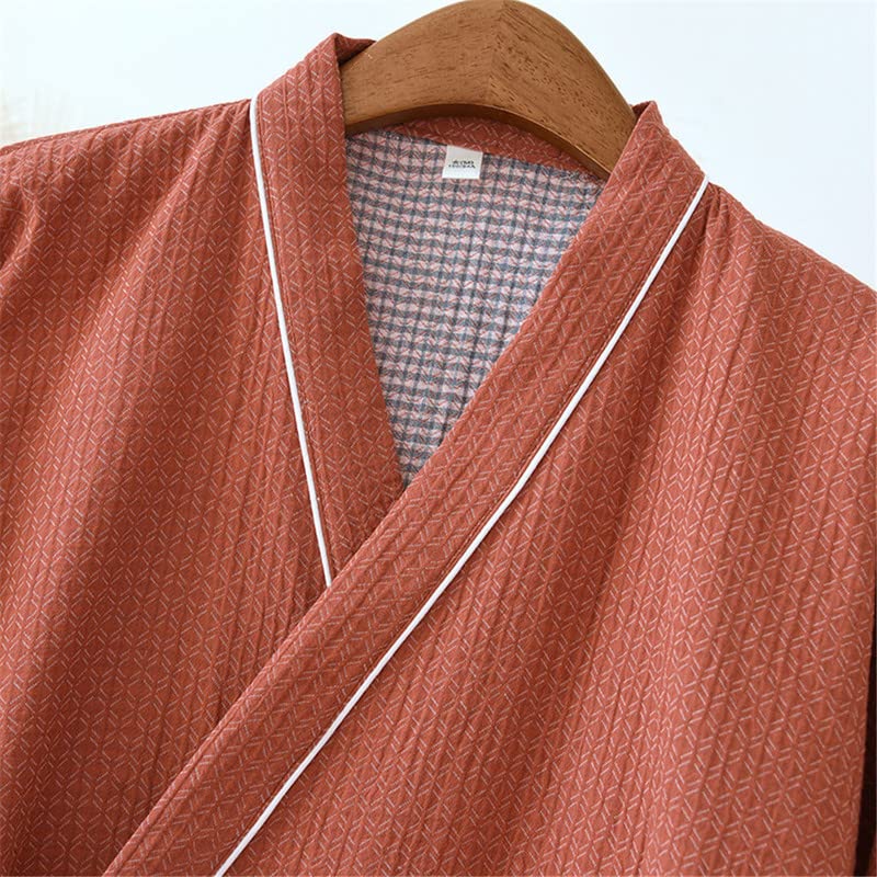 Shanghai Story Men Kimono Robe Cotton Yukata Spa Bathrobe Sleepwear Japanese Kimono for Women Nightgown Gown3