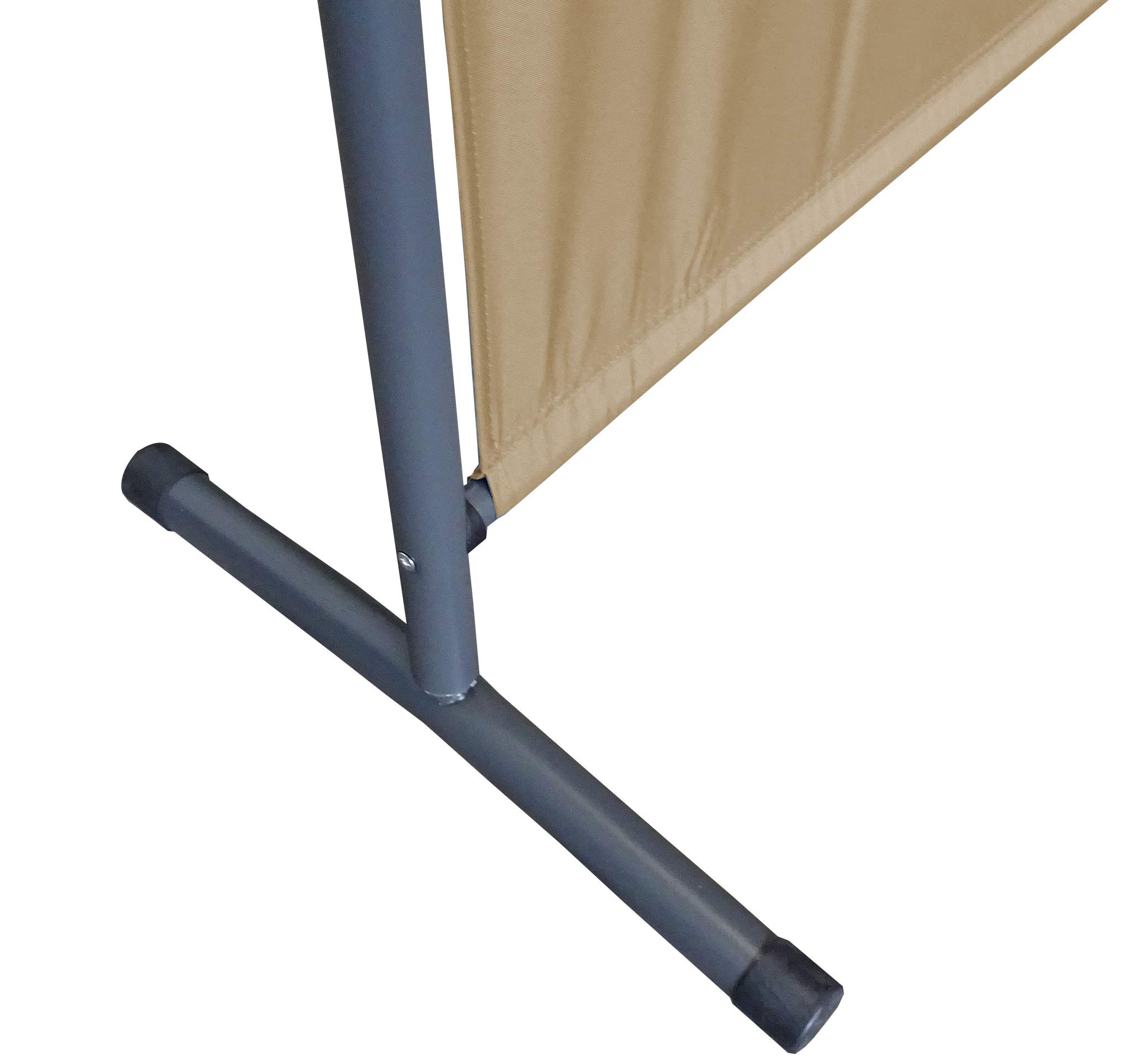 Quick Star Paravent 180 x 178 cm Séparateur de Tissu Jardin Balcon Écran de confidentialité partition Beige
