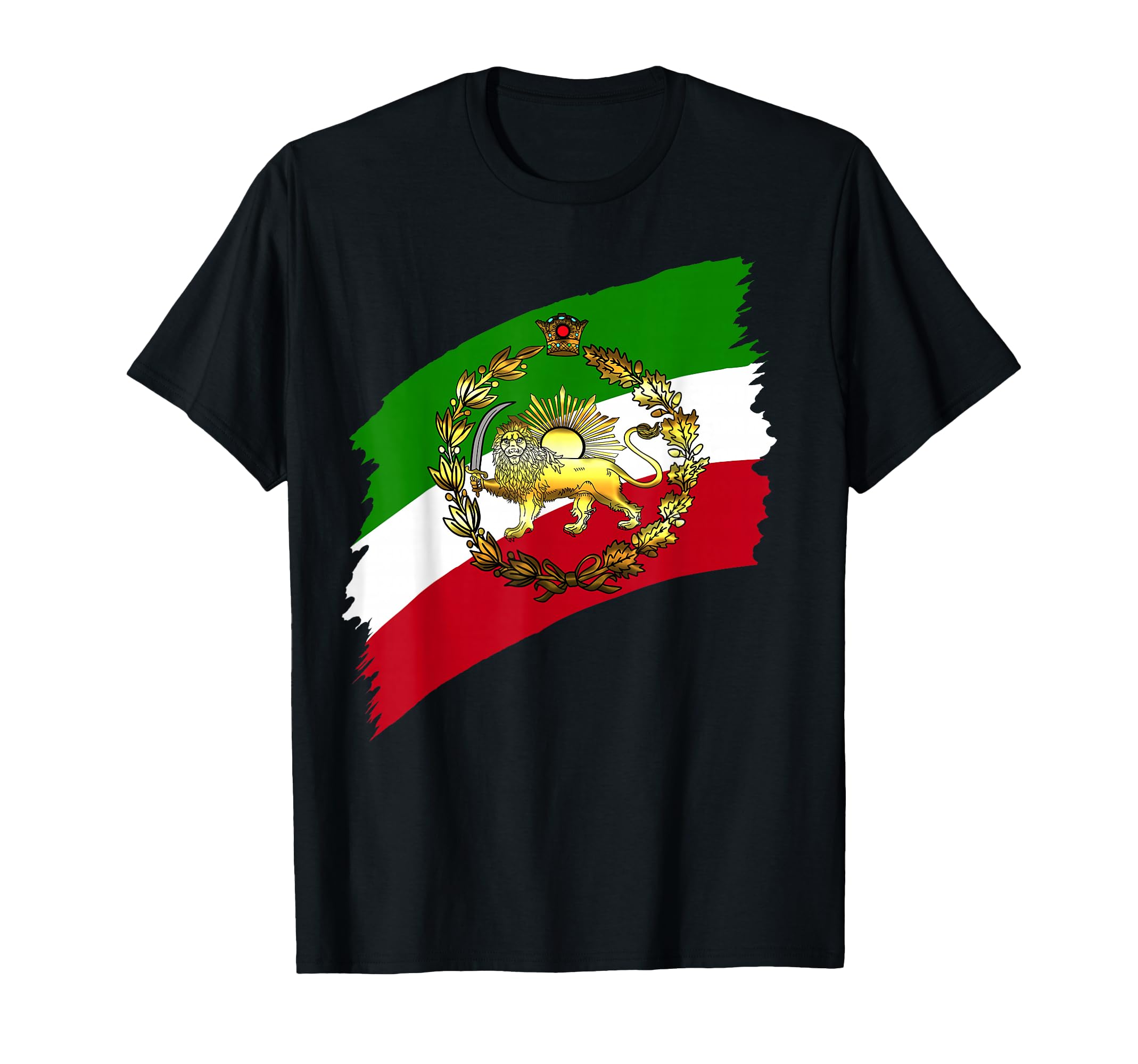 Iran flag with lion and crown T-Shirt