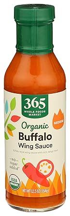 365 من Whole Foods Market صلصة جناح الجاموس العضوية متوسطة الحجم، 12.5 أونصة