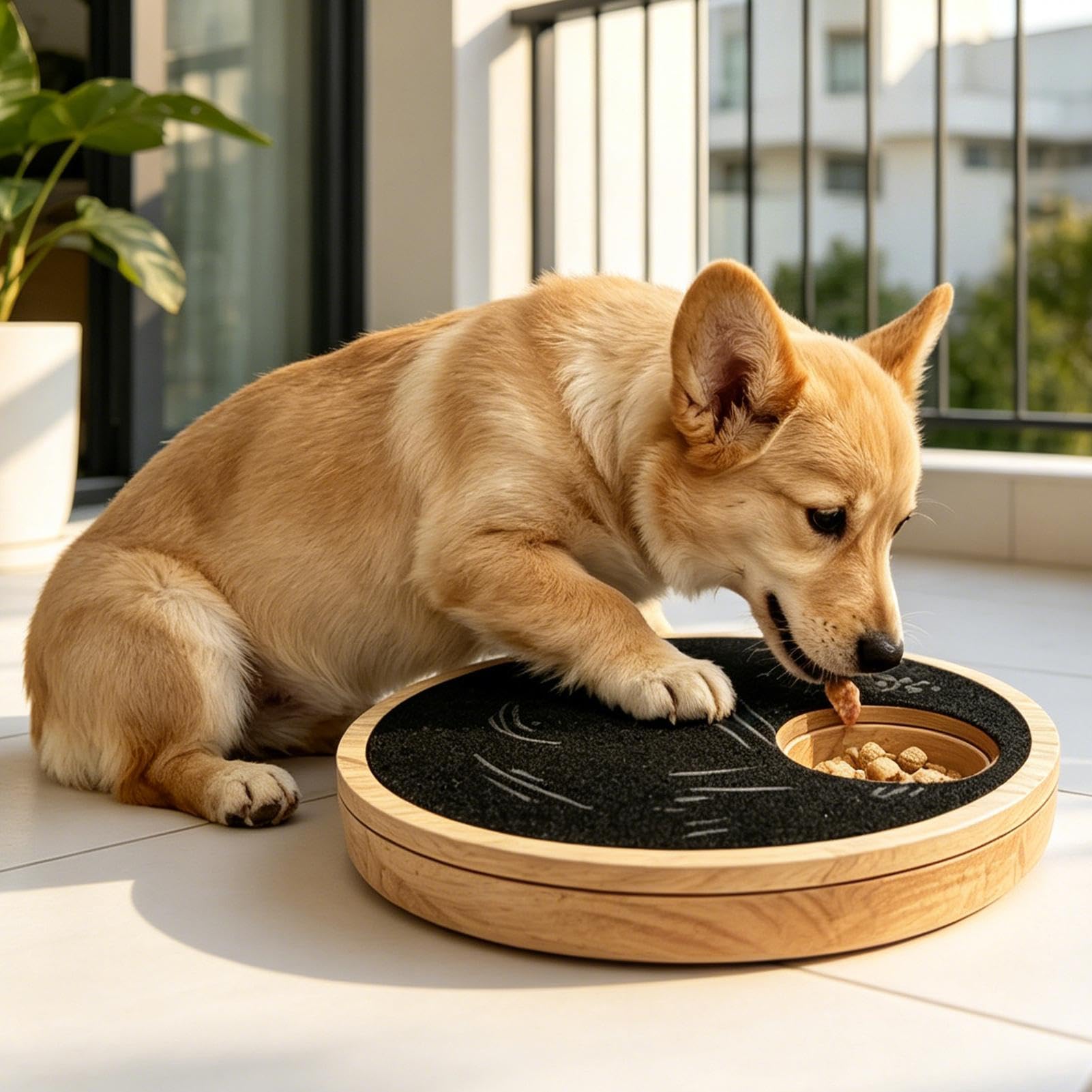 Planche Grattoir Pour Chien Avec Boîte À Grattoir lime-griffes pour chiot | Planche lime-griffes pour chiot Anti-ennui, dressage, protège-meubles, intérieur/extérieur, maison,
