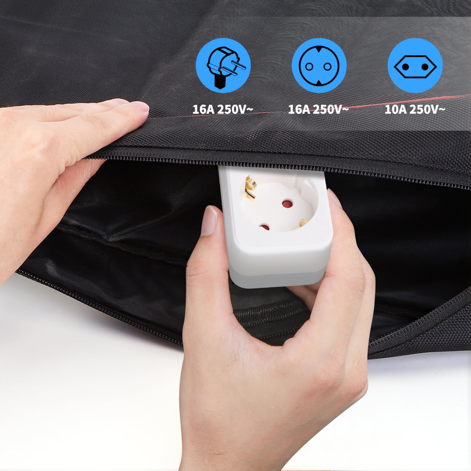 Aigostar Presa Doppia Shuko Con Protezione Bambini - Adattatore Europeo Bianco - Foto 3