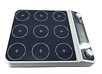 Vista 2 de Digital Multi Position Magnetic Stirrer Lab Magnetic Stirrer with 9 Stirring Points Speed 50-1500 RPM Max Stirring Volume 9 * 500 ML Plate