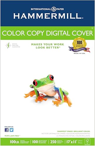 Miniatura 8 de Hammermill Cartulina, copia a color premium, 100 libras, 19 x 13-1 paquete (250 hojas) - 100 brillantes, cartulina fabricada en los Estados Unidos,