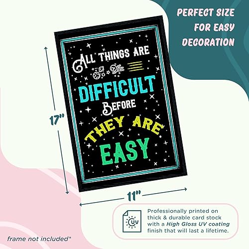 Miniatura 10 de L  O Goods Pósters motivacionales para decoración de aula y oficina arte de pared con cita inspiradora para profesores estudiantes consejeros