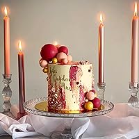 Vista 4 de 50 PCS Boho Cake Toppers Mini Balls Cake Topper Various Dried Pampas Grass Cake Decor for Boho Home Wedding Cake Decoration (Gold Pink Hot Pink)