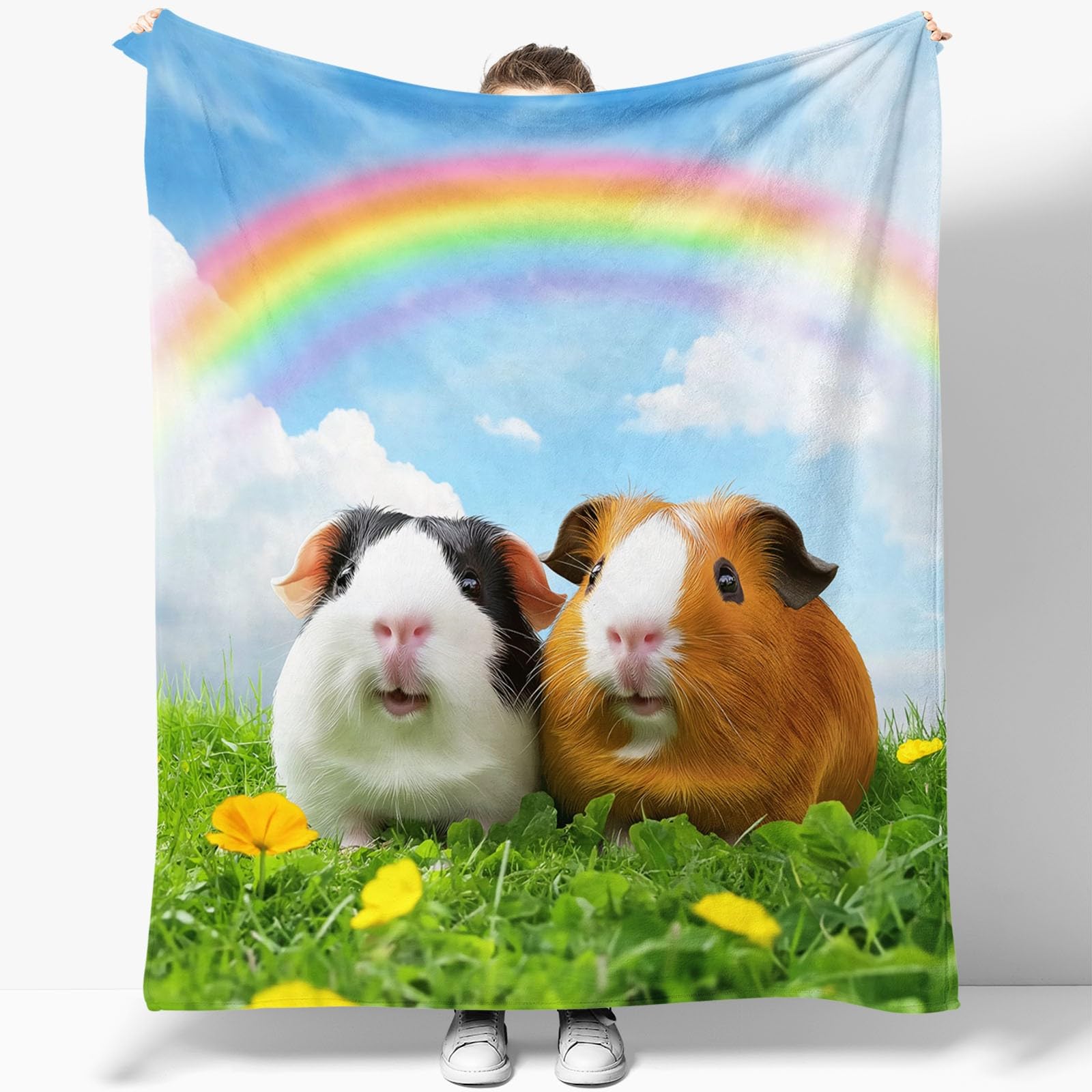 Animales Lindos Cielo Manta Ligera súper Suave y acogedora para la Cama Vistoso Mantas mullidas para sofá Cama sofá y Viajes 200 x 200 cm Manta cálida de Lujo para niños y Adultos