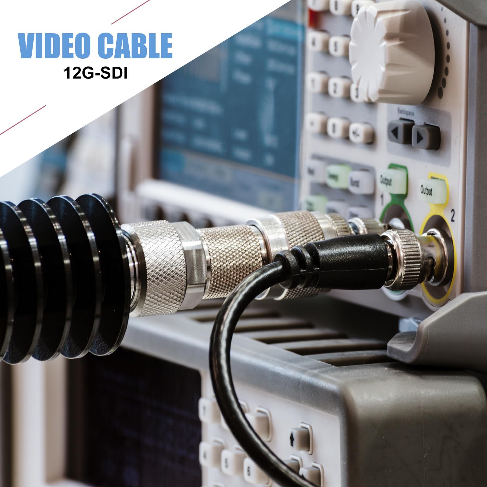 MECCANIXITY Câble vidéo HD-SDI 4K 60 Hz 75 Ohm RG6 BNC 18 AWG Prend en charge HD-SDI/3G/6G-SDI pour système de vidéosurveillance de caméra de vidéosurveillance 4 m